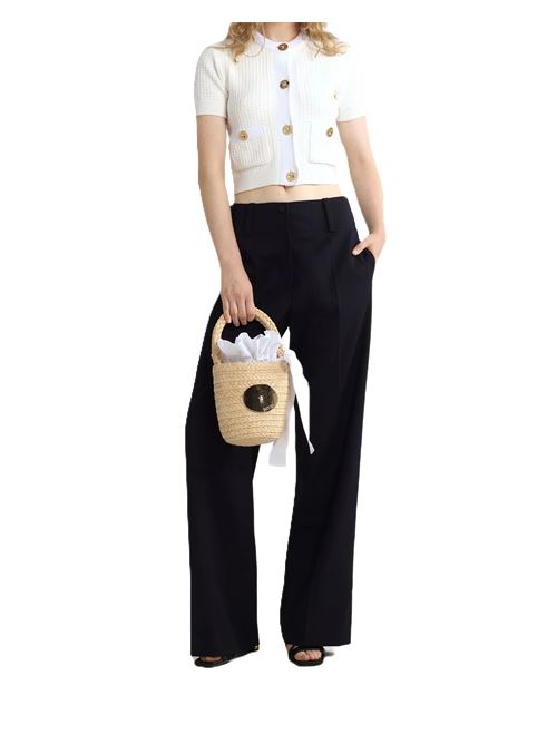 Patou Pantaloni in lana vergine Patou | TR0490103699NNAVY BLACK 699N